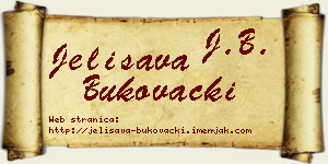 Jelisava Bukovački vizit kartica